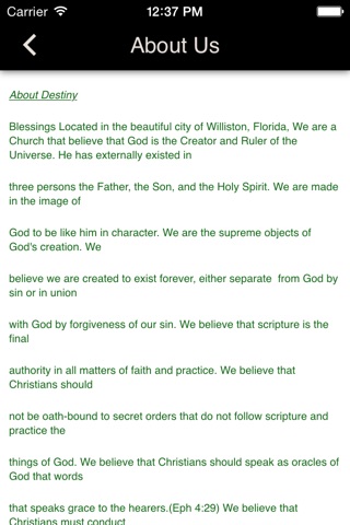 Destiny Church Of God By Faith screenshot 2