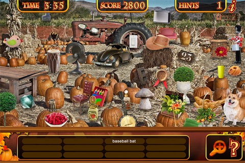 Autumn Harvest Hidden Objects - Fall & Halloween Object Time Puzzle Games screenshot 2