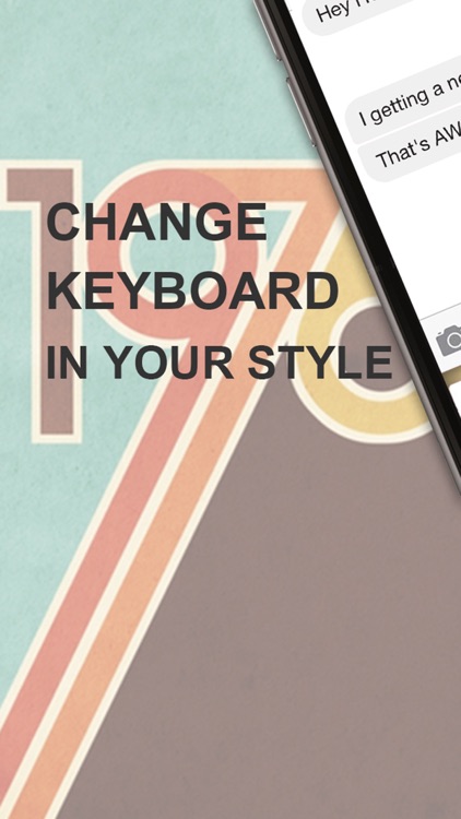 Custom Keyboard Vintage : Color & Wallpaper Themes in The Best Designs Collection Style