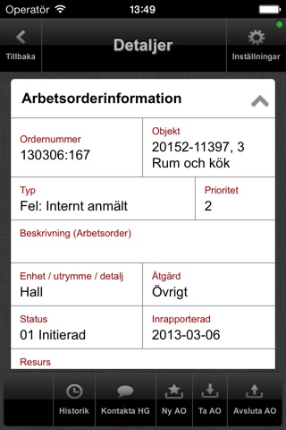 Diös Teknisk förvaltning screenshot 2