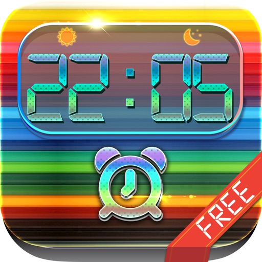 iClock – Colorful : Alarm Clock Wallpapers , Frames and Quotes Maker For Free icon