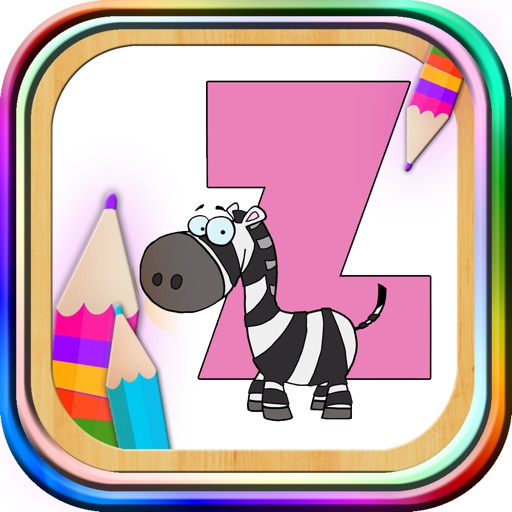 Magic paint ABC: learning game for children to learn the alphabet letters and to color the alphabet icon