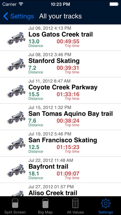 iSkate - GPS skating computer for inline and roller skates screenshot-3
