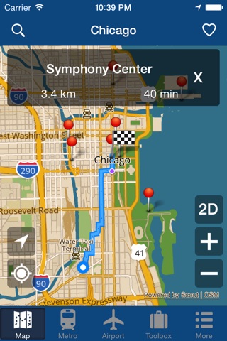 Chicago Offline Map - City Metro Airport screenshot 2
