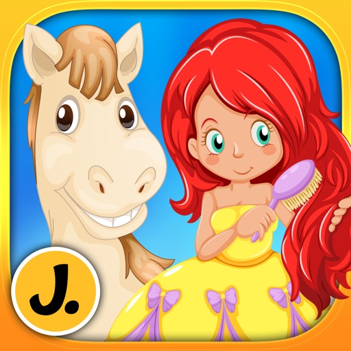 Ponies and Princesses - puzzle game for little girls and preschool kids icon