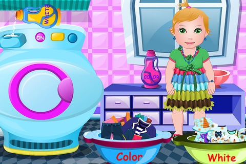 Baby Juliet Washing Clothes screenshot 2
