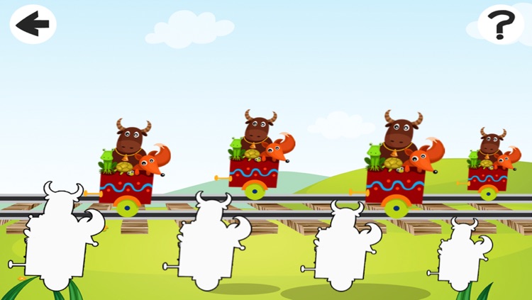 A Sort By Size Game for Children: Learn and Play with Animals Boarding a Train screenshot-3