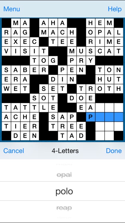 Crossword Fill-In Puzzle - Daily FLN