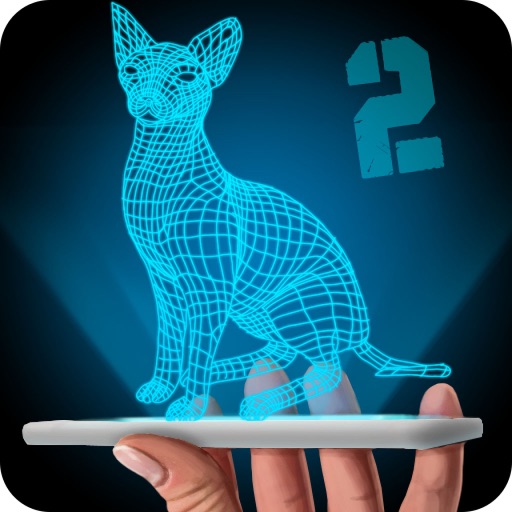 Hologram Cat 2 3D Simulator Icon