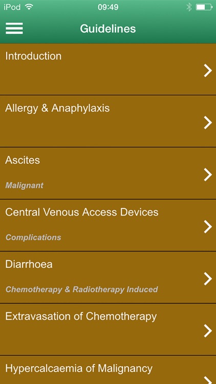 Wessex Acute Oncology Guidelines