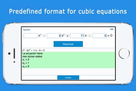 Cubic equation solver screenshot 4