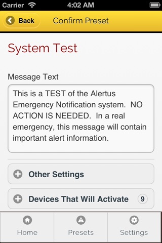 Alertus Activator screenshot 2