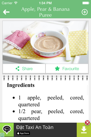Kids Food - Recipes for babies toddlers and family . screenshot 3