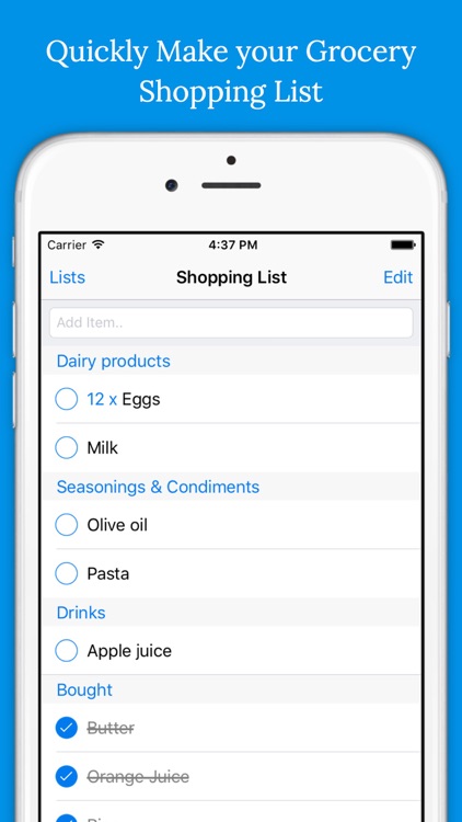 Shoppylist Pro (Grocery List) screenshot-0