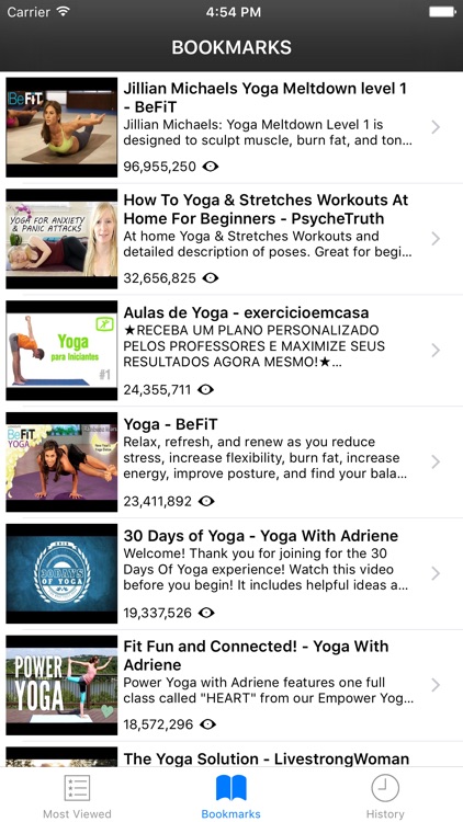 YogaTube - Include Yoga YouTube Videos of Yoga With Adriene, BeFiT screenshot-4