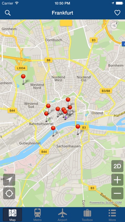Frankfurt Offline Map - City Metro Airport