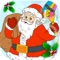 Icon Christmas coloring book and xmas holidays pages from 3 to 6 years