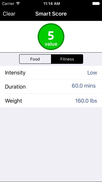 Smart Score - Food and Fitness Points Calculator