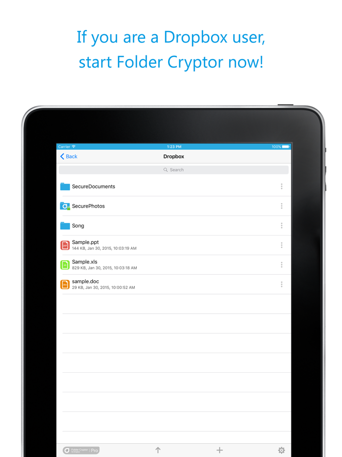 Folder Cryptor for Dropbox
