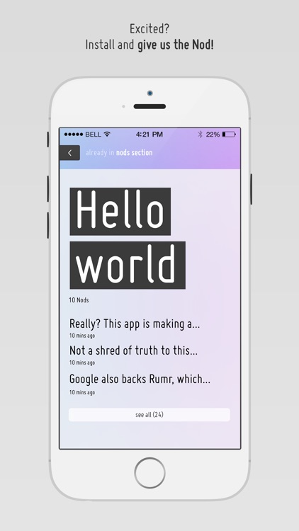 Nod - anonymous proximity messenger screenshot-4