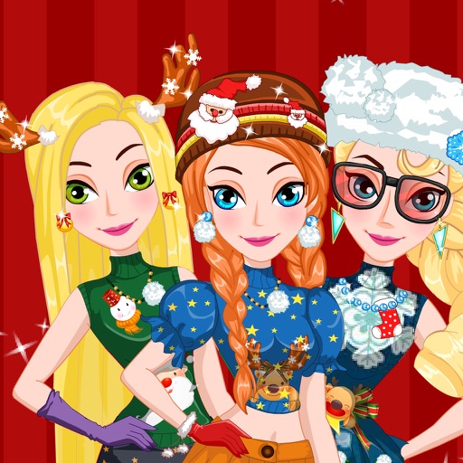 Princess Ugly Christmas Sweater Party icon