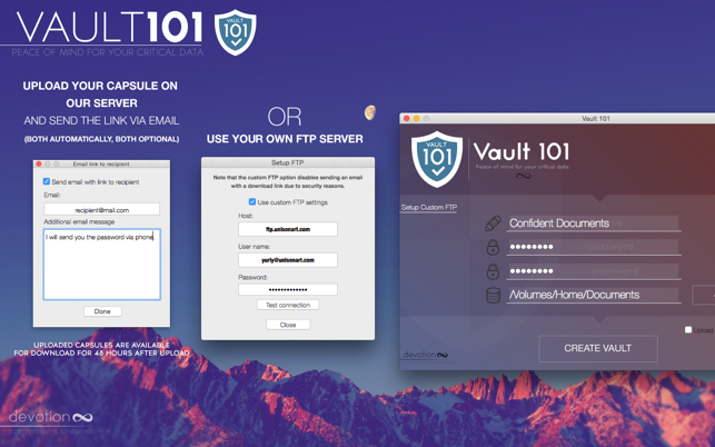 ‎Vault 101 - password protect files and folders Screenshot