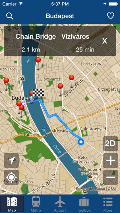 Budapest Offline Map - City Metro Airport screenshot-4