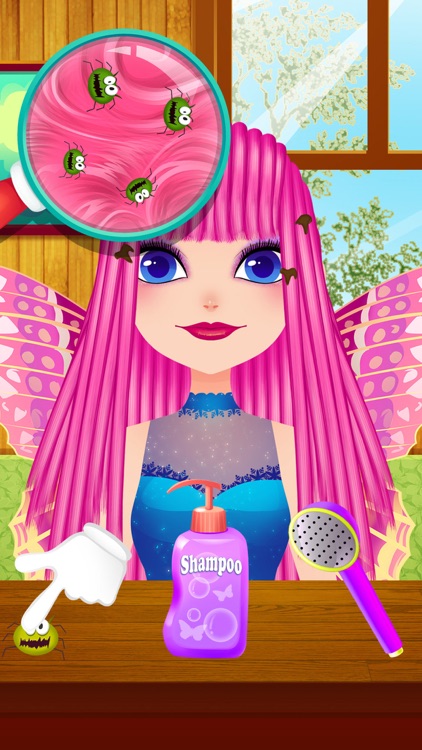 Hair Salon - Enchanted Fairy Girls Butterfly Makeover