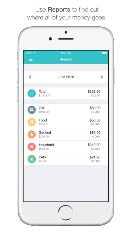 Spendy - The fastest and most efficient way to keep your expenses, budgets and loans in mind screenshot-4