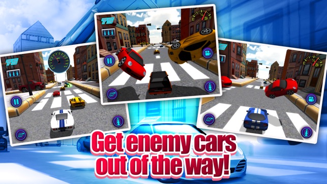 Cartoon Car 3D Real Extreme Traffic Racing Rivals Simulator (圖2)-速報App