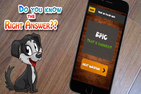 Dogs True False Quiz - For Kids! Amazing Dog And Puppy Facts, Trivia And Knowledge! screenshot 2