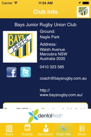Bays Junior Rugby Union Football Club screenshot 4