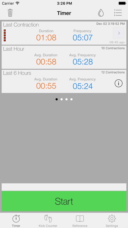 Full Term - Labor Contraction Timer, Pregnancy Reference & Kick Counter
