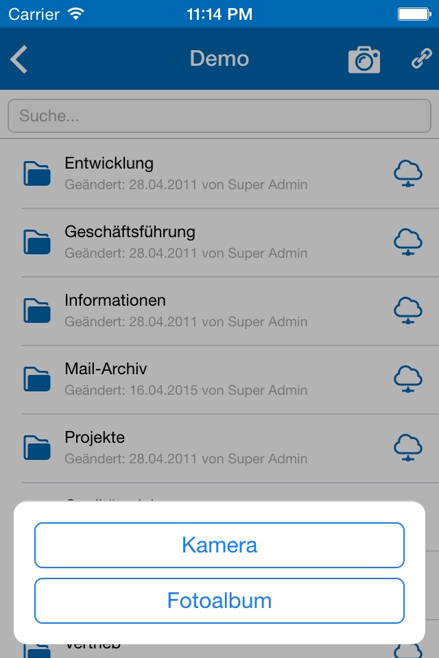 agorum core mobile client screenshot 3