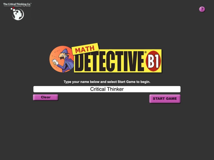 Math Detective® B1 by The Critical Thinking Co.