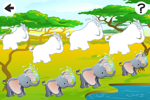 Animals of the Safari Sizing Game: Learn and Play for Children screenshot 2
