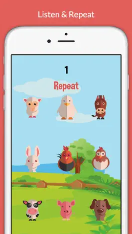 Game screenshot Animal Conga Free (with Ads) - Listen and repeat animal sounds in Animal Kingdom apk