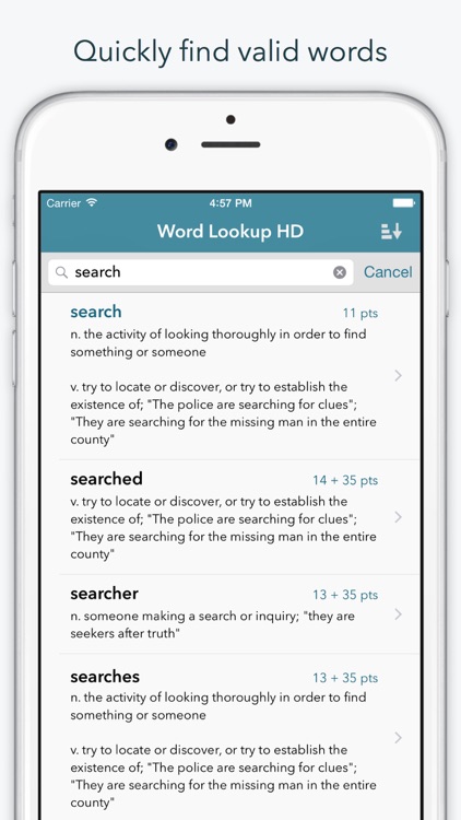 Word Lookup HD — Dictionary and Anagram Finder for "Words With Friends"