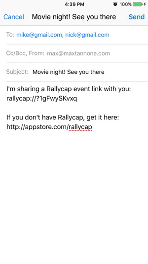 Rallycap - Peer to Peer RSVP(圖5)-速報App