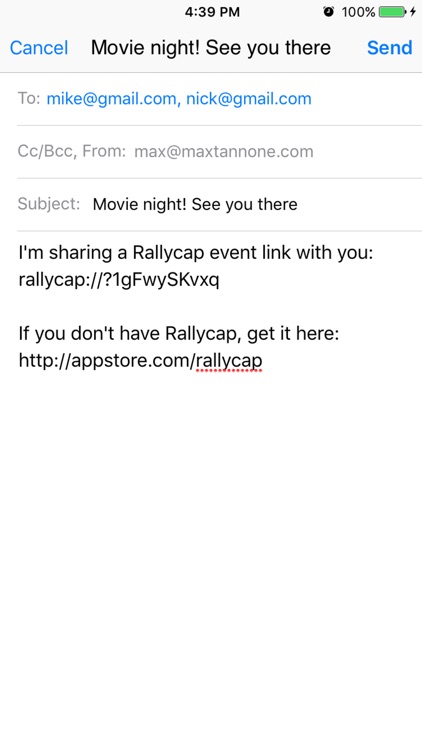 Rallycap - Peer to Peer RSVP screenshot-4