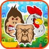 Angry Animals Match-3 Free Game