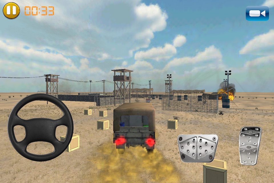 Army Trucks Emergency Parking : Battle-Ground  Rumble. Play Real Redline Game screenshot 3