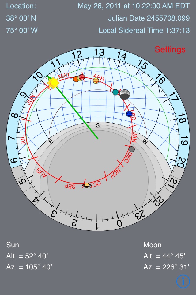 Astrolabe Clock screenshot 3