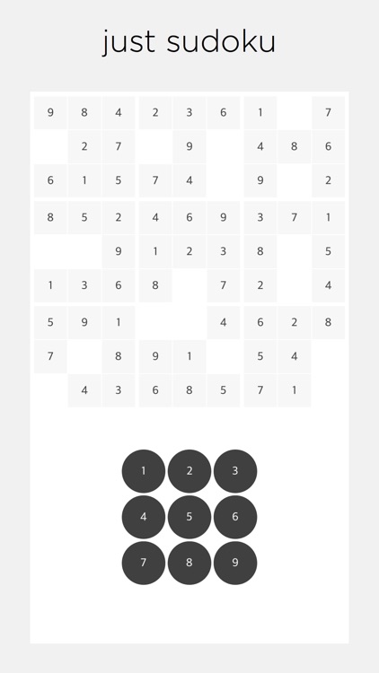 Minimal Sudoku - Beautifully Simple Sudoku Game
