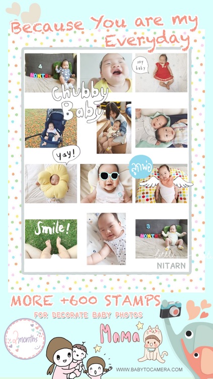 Babyto Camera - Mother and baby journal stamps screenshot-3