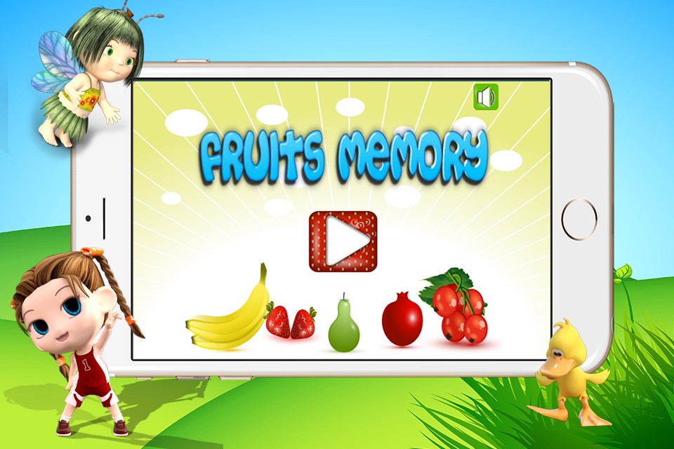 Fruits memo preschooler education game for kids screenshot 4