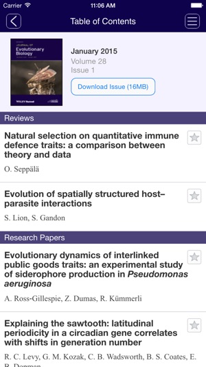 Journal of Evolutionary Biology(圖1)-速報App