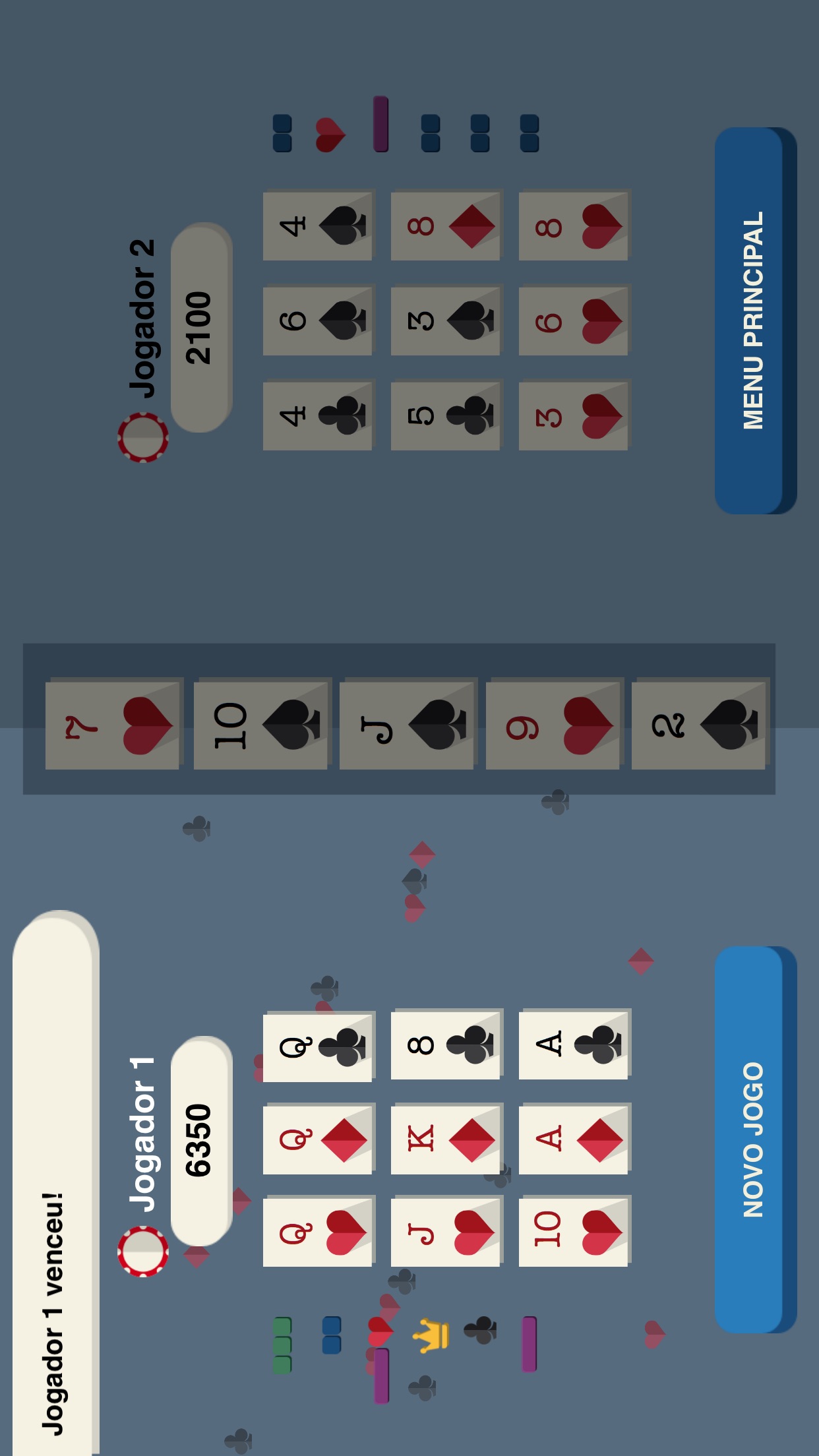 Screenshot do app Tic-A-Tac Poker