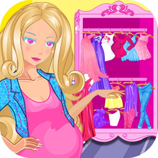 Pregnent Mamy Shoping—Fashion Style/Beauty Dress Up Icon