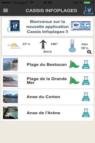 Cassis Infoplages screenshot 2